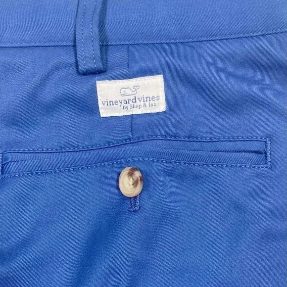 Vineyard Vines Shorts Navy Blue Links 9 Inch Chino Shorts Men’s 38 - Picture 3 of 9